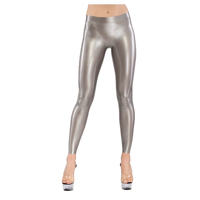Sexy Leggings mit anatomischem Schnitt, die perfekt den Körper und den Hintern betonen. Mit Fesselriemen und Reißverschluss im Schritt